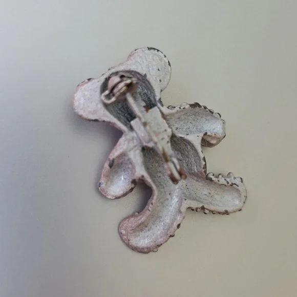Vintage Brown Teddy Bear Figural Brooch - Picture 4 of 8
